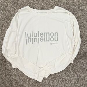 lululemon athletica Cream Long Sleeve Tee